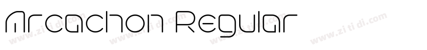 Arcachon Regular字体转换